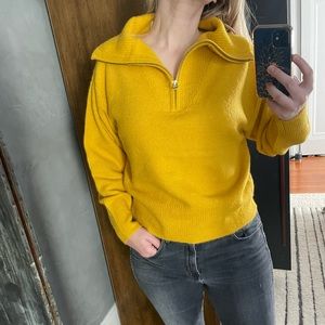 Brand new! J. Crew mustard sweater, M